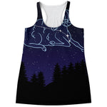 Aries Constellation Print Women's Racerback Tank Top