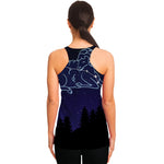 Aries Constellation Print Women's Racerback Tank Top