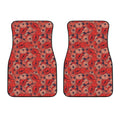 Armistice Day Poppy Pattern Print Front Car Floor Mats