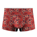 Armistice Day Poppy Pattern Print Men's Boxer Briefs