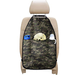 Army Camouflage Knitted Pattern Print Car Seat Organizers