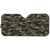 Army Camouflage Knitted Pattern Print Car Sun Shade