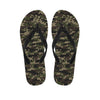 Army Camouflage Knitted Pattern Print Flip Flops