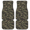 Army Camouflage Knitted Pattern Print Front and Back Car Floor Mats