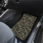 Army Camouflage Knitted Pattern Print Front and Back Car Floor Mats