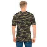 Army Camouflage Knitted Pattern Print Men's T-Shirt