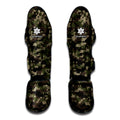 Army Camouflage Knitted Pattern Print Muay Thai Shin Guards