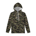 Army Camouflage Knitted Pattern Print Pullover Hoodie