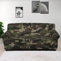 Army Camouflage Knitted Pattern Print Sofa Cover