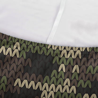 Army Camouflage Knitted Pattern Print Sofa Cover