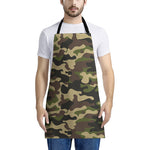 Army Green Camouflage Print Apron