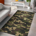 Army Green Camouflage Print Floor Mat