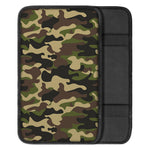 Army Green Camouflage Print Car Center Console Cover
