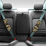 Army Green Camouflage Print Car Seat Belt Covers