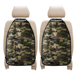 Army Green Camouflage Print Car Seat Organizers