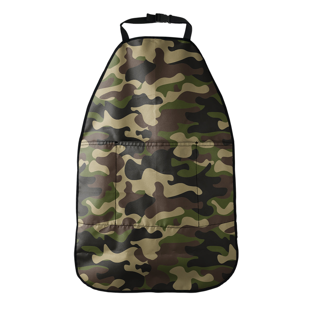 Army Green Camouflage Print Car Seat Organizers