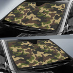 Army Green Camouflage Print Car Sun Shade GearFrost