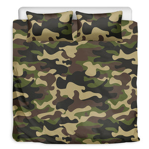 Army Green Camouflage Print Duvet Cover Bedding Set