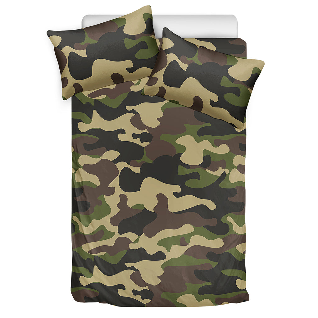Army Green Camouflage Print Duvet Cover Bedding Set
