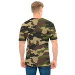 Army Green Camouflage Print Men's T-Shirt