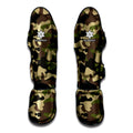 Army Green Camouflage Print Muay Thai Shin Guards