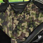 Army Green Camouflage Print Pet Car Back Seat Cover