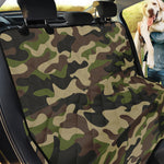 Army Green Camouflage Print Pet Car Back Seat Cover