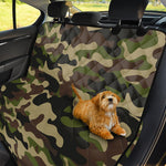 Army Green Camouflage Print Pet Car Back Seat Cover