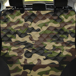 Army Green Camouflage Print Pet Car Back Seat Cover