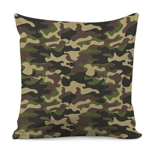 Army Green Camouflage Print Pillow Cover