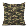 Army Green Camouflage Print Pillow Cover