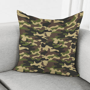 Army Green Camouflage Print Pillow Cover