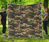 Army Green Camouflage Print Quilt