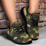 Army Green Camouflage Print Sport Shoes GearFrost