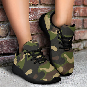 Army Green Camouflage Print Sport Shoes GearFrost