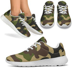 Army Green Camouflage Print Sport Shoes GearFrost