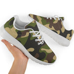 Army Green Camouflage Print Sport Shoes GearFrost