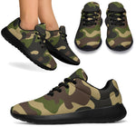 Army Green Camouflage Print Sport Shoes GearFrost