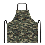 Army Green Digital Camo Pattern Print Apron