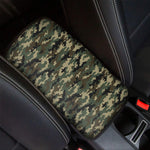 Army Green Digital Camo Pattern Print Car Center Console Cover