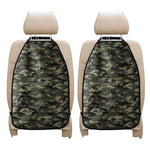 Army Green Digital Camo Pattern Print Car Seat Organizers