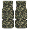 Army Green Digital Camo Pattern Print Front and Back Car Floor Mats