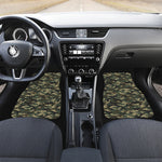 Army Green Digital Camo Pattern Print Front and Back Car Floor Mats