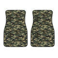 Army Green Digital Camo Pattern Print Front Car Floor Mats