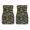 Army Green Digital Camo Pattern Print Front Car Floor Mats