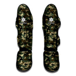 Army Green Digital Camo Pattern Print Muay Thai Shin Guard