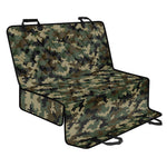 Army Green Digital Camo Pattern Print Pet Car Back Seat Cover