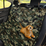 Army Green Digital Camo Pattern Print Pet Car Back Seat Cover