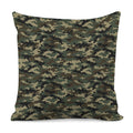 Army Green Digital Camo Pattern Print Pillow Cover