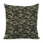 Army Green Digital Camo Pattern Print Pillow Cover
